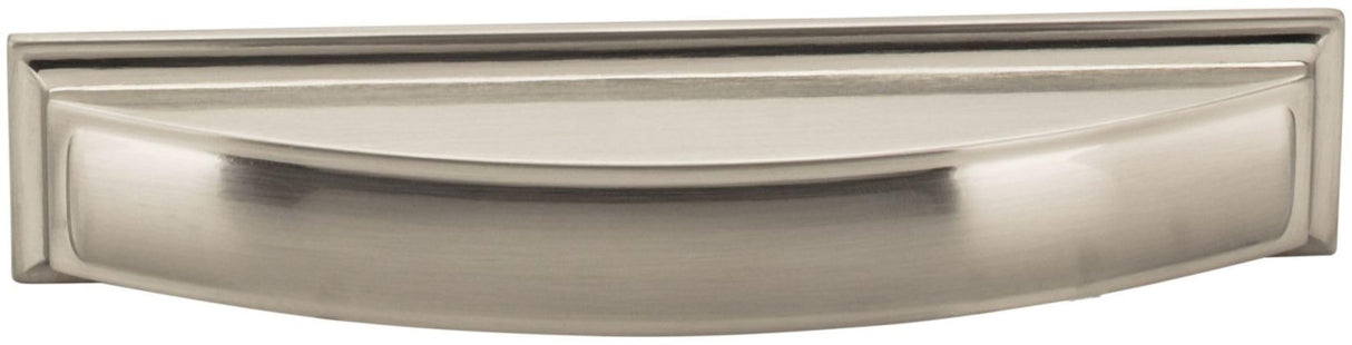 Jeffrey Alexander 436-128SN 128 mm Center-to-Center Satin Nickel Square Annadale Cabinet Cup Pull