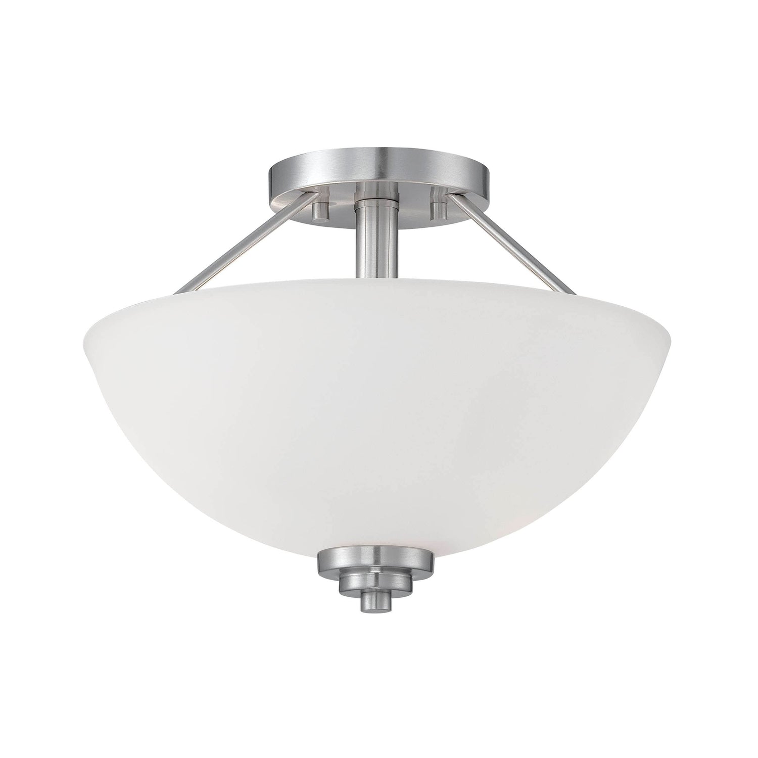 Millennium Lighting 3152-SN Durham 2 Light Semi-Flush Ceiling Fixture