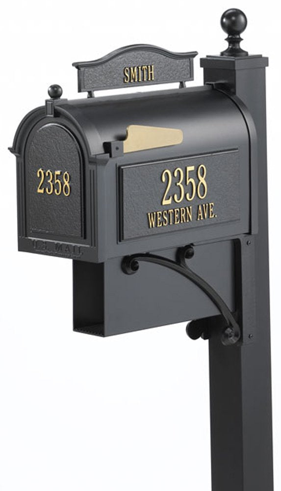 Whitehall 16305 - Ultimate Mailbox Package - Black