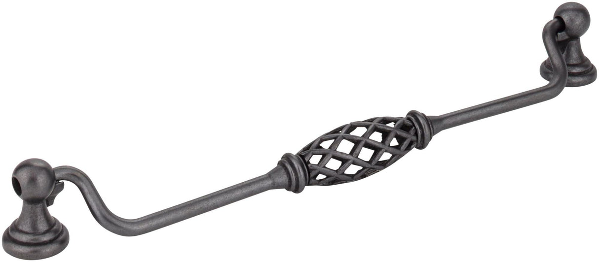 Jeffrey Alexander 749-224DACM 224 mm Center-to-Center Gun Metal Birdcage Tuscany Drop & Ring Pull