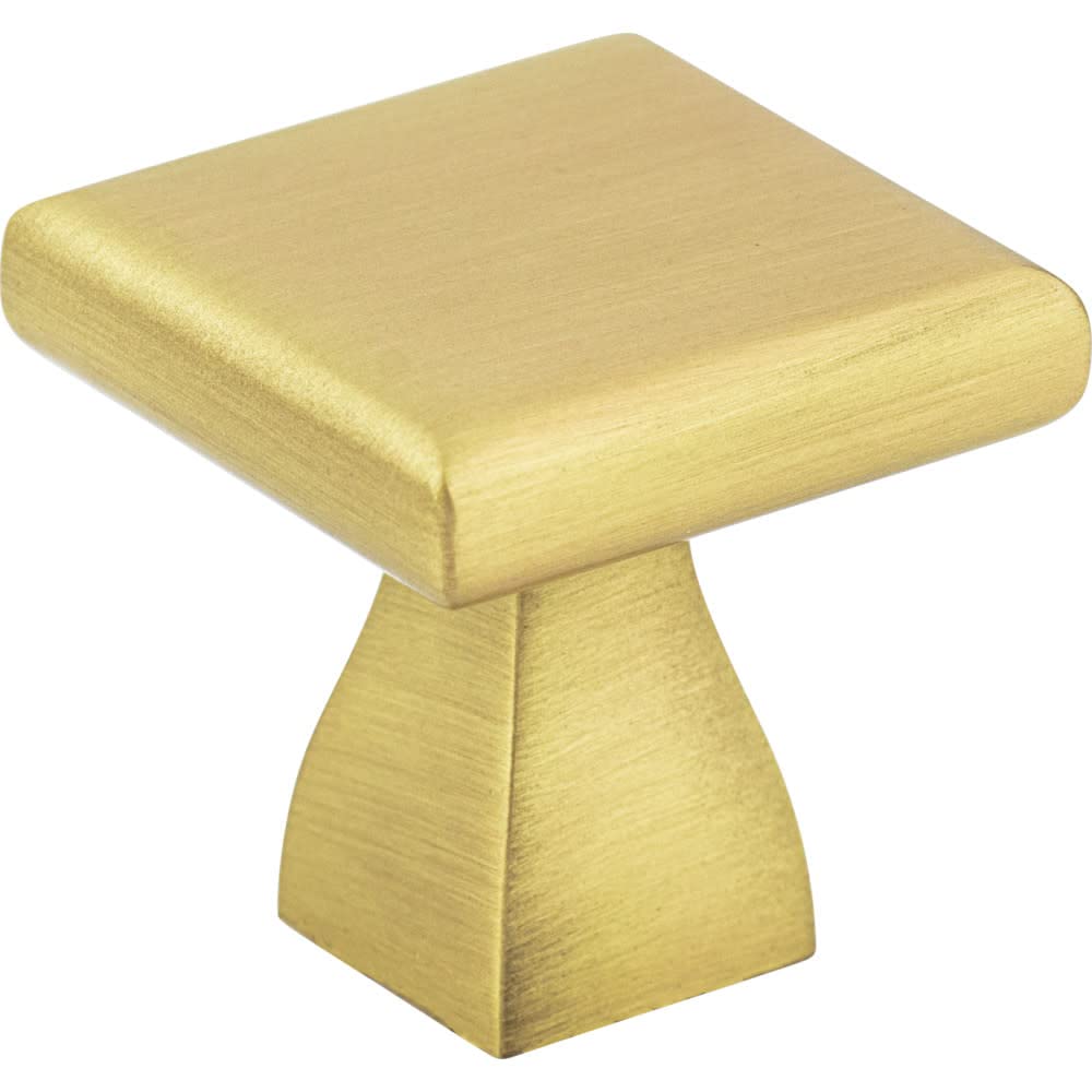 Elements 449BG 1" Overall Length Brushed Gold Square Hadly Cabinet Knob
