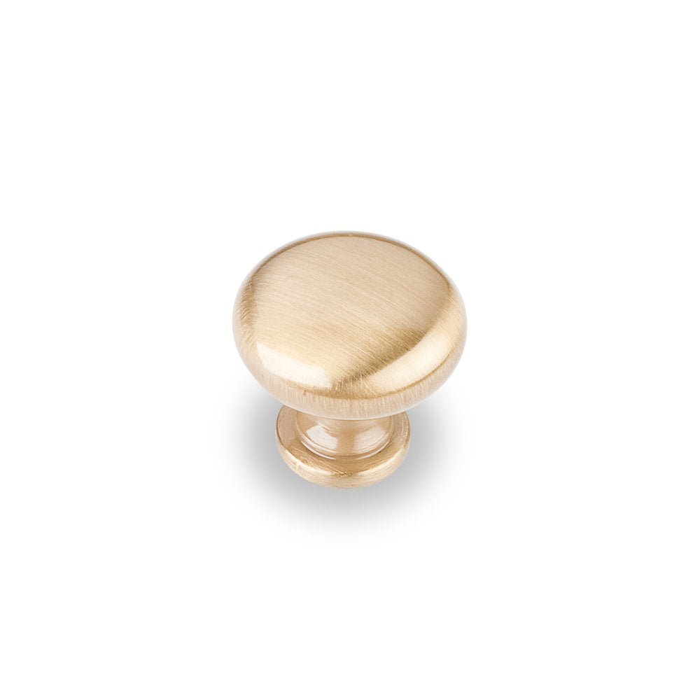 Elements 3910-SB 1-3/16" Diameter Satin Brass Madison Cabinet Mushroom Knob