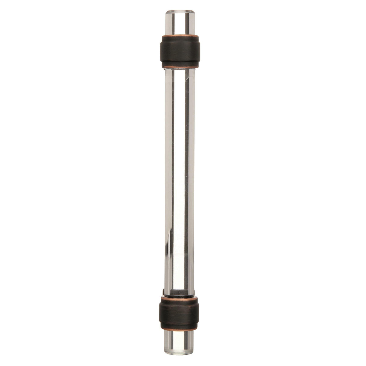 Amerock Cabinet Pull Clear/Oil-Rubbed Bronze 5-1/16 inch (128 mm) Center to Center Glacio 1 Pack Drawer Pull Drawer Handle Cabinet Hardware