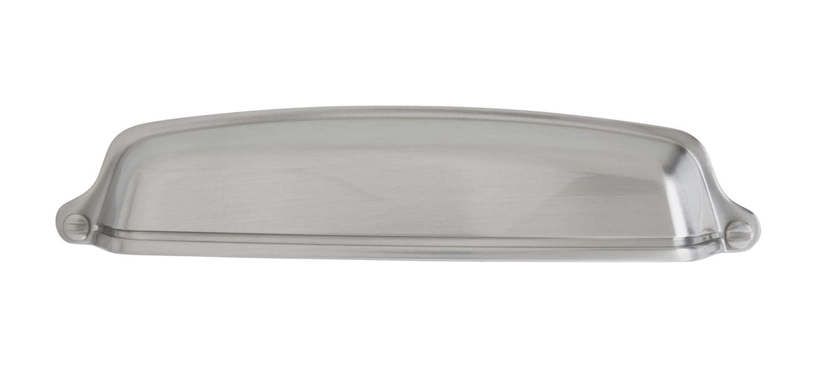Amerock Cabinet Cup Pull Satin Nickel 5-1/16 inch (128 mm) Center-to-Center Stature 1 Pack Drawer Pull Drawer Handle Cabinet Hardware