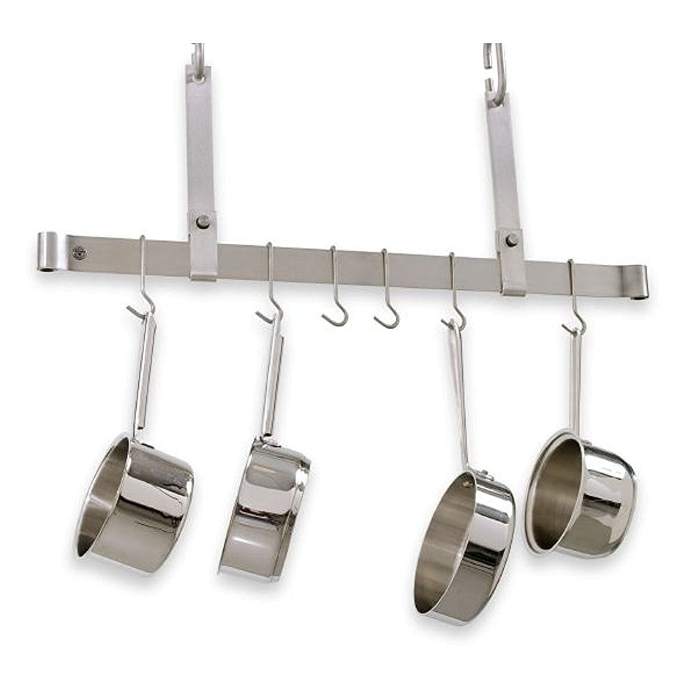 Enclume PR1136 SS 36" Adjustable Ceiling Bar w/ 6 Hooks SS