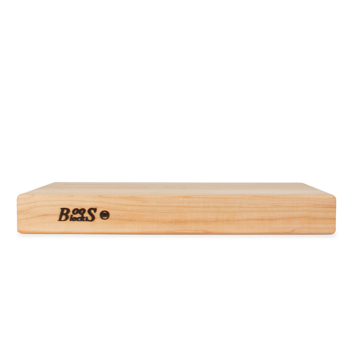 John Boos RA01 Maple Wood Cutting Board for Kitchen Prep 18 Inches x 12 Inches, 2.25 Thick Reversible End Grain Rectangular Charcuterie Block 18X12X2.25 MPL-EDGE GR-REV-GRIPS-