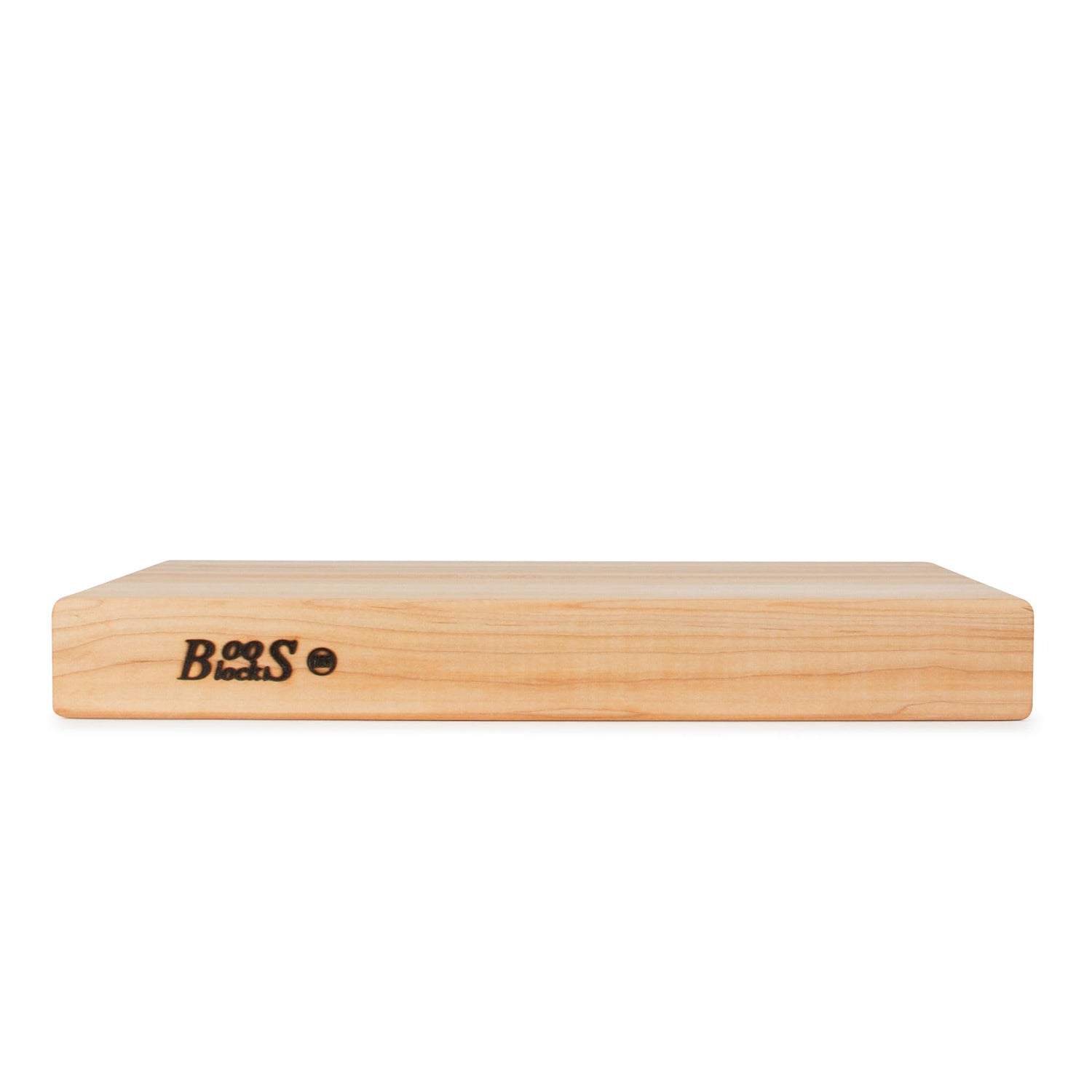 John Boos RA01 Maple Wood Cutting Board for Kitchen Prep 18 Inches x 12 Inches, 2.25 Thick Reversible End Grain Rectangular Charcuterie Block 18X12X2.25 MPL-EDGE GR-REV-GRIPS-