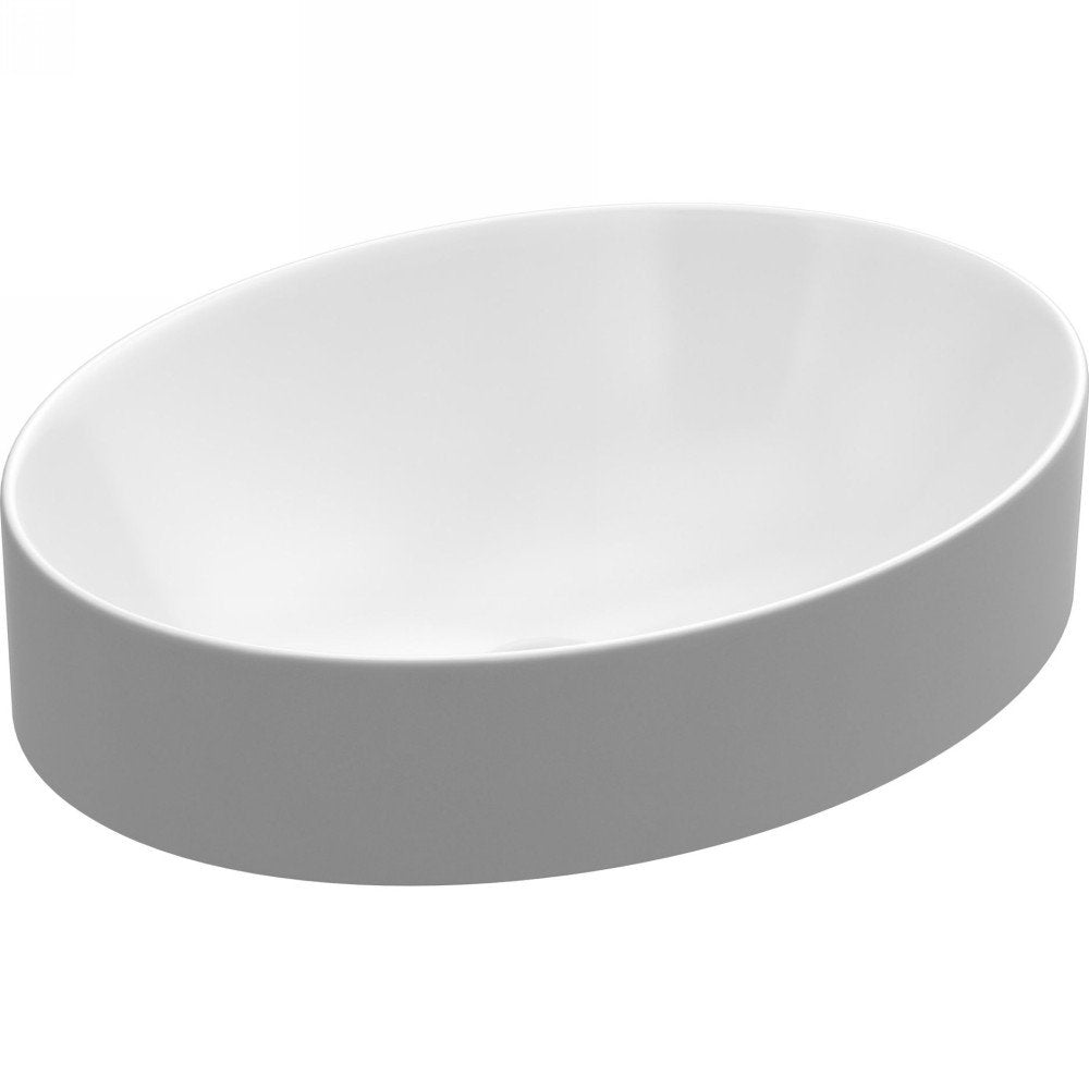 KOHLER K-99183-0 Vox Oval Vessel Above-Counter Bathroom Sink, White