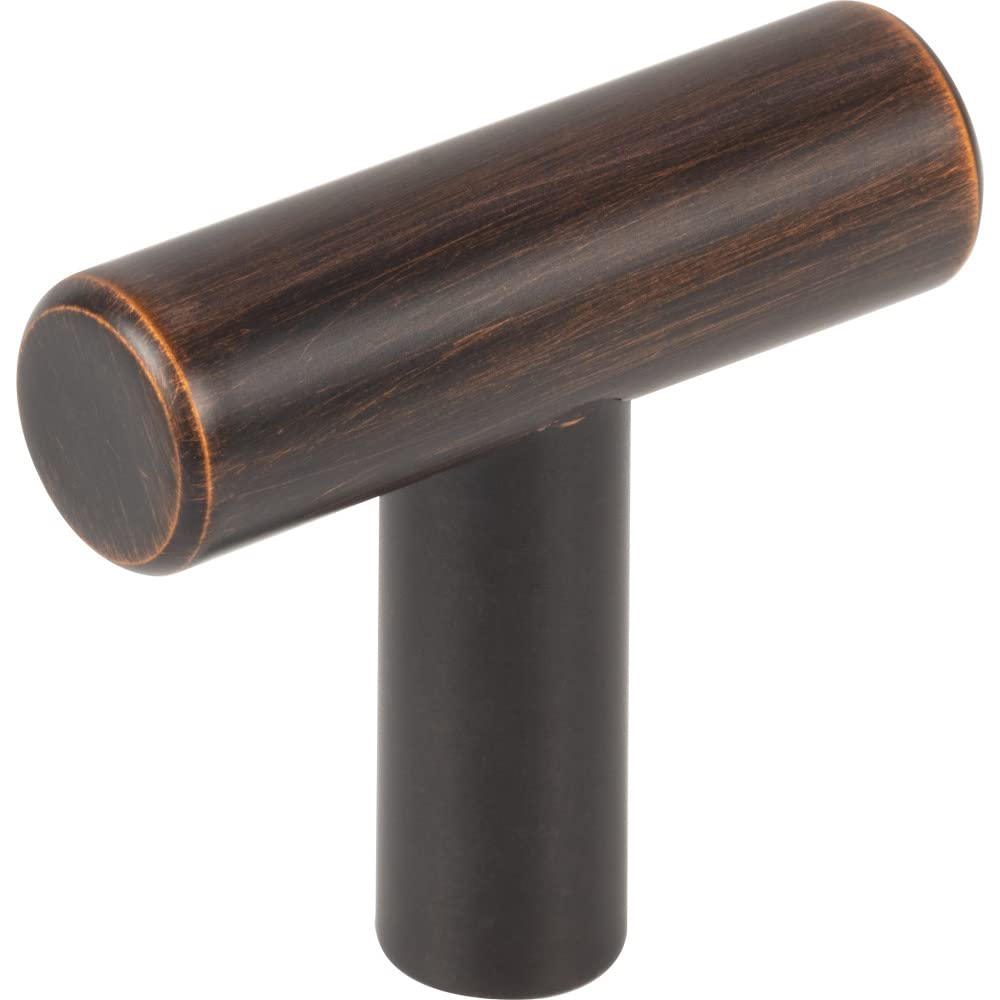 Elements 40DBB 1-9/16" Dark Brushed Bronze Overall Length Naples Cabinet "T" Knob