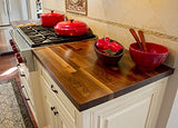 John Boos WALKCT-BL6042-V Blended Walnut Counter Top with Varnique Finish, 1.5" Thickness, 60" x 42"