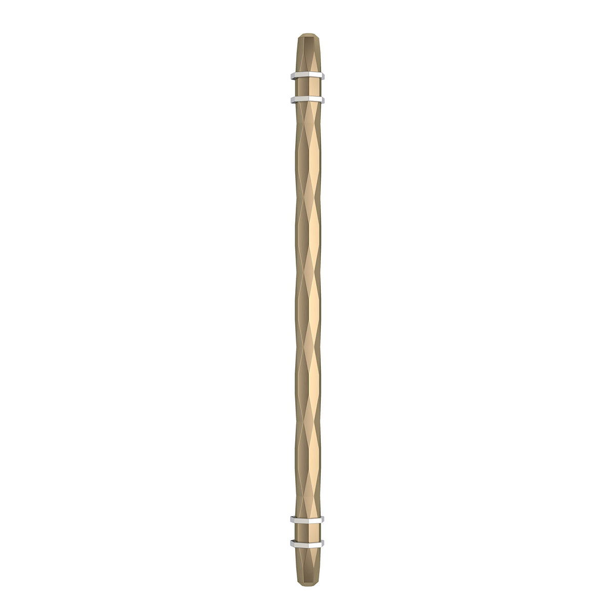 Amerock Cabinet Pull Golden Champagne/Polished Chrome 10-1/16 inch (256 mm) Center-to-Center London 1 Pack Drawer Pull Drawer Handle Cabinet Hardware