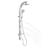 PULSE ShowerSpas 1017-S Bonzai Silver Aluminum Shower System