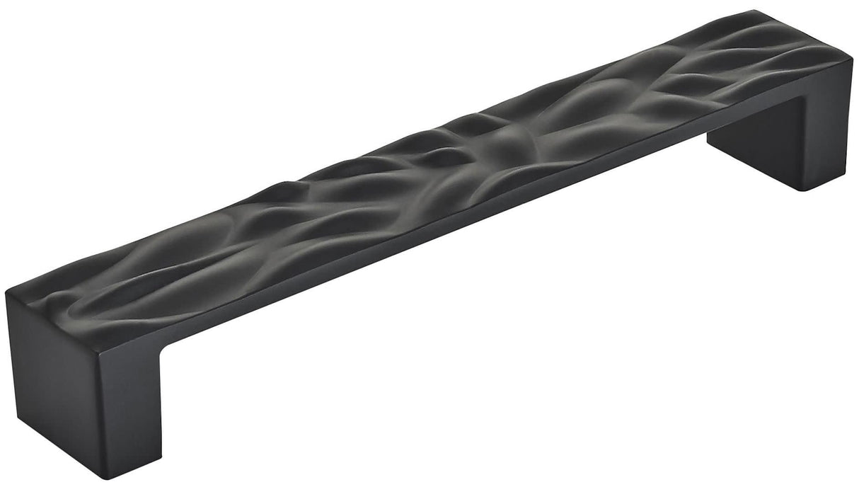 Amerock Cabinet Pull Matte Black 6-5/16 inch (160 mm) Center to Center Calathea 1 Pack Drawer Pull Drawer Handle Cabinet Hardware