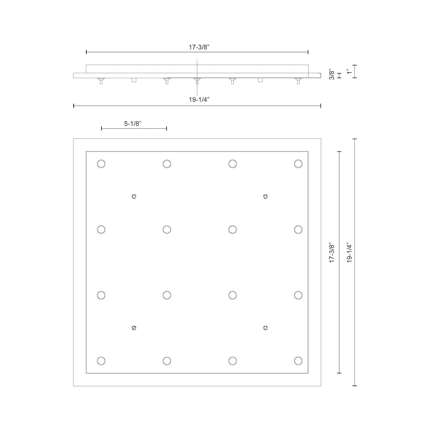 Kuzco CNP16AC-WH 16 Head Canopy SSL/SVT Wire WH-CHROME