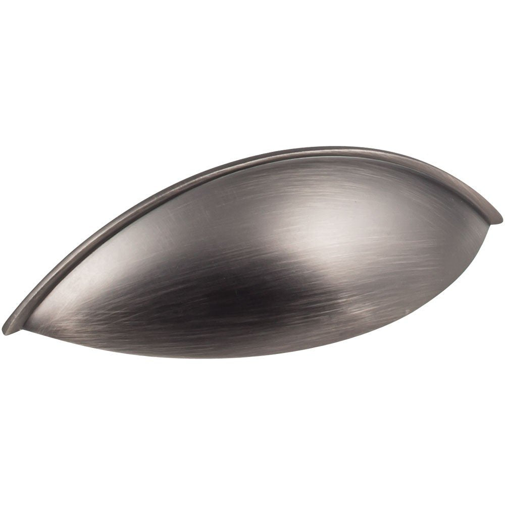 Jeffrey Alexander 8236-BNBDL 96 mm Center-to-Center Brushed Pewter Bordeaux Cabinet Cup Pull