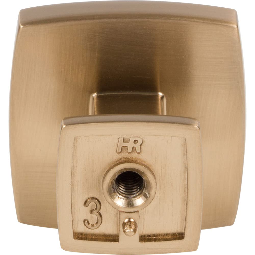 Jeffrey Alexander 141SBZ 1-1/4" Overall Length Satin Bronze Square Renzo Cabinet Knob