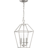 Quoizel AVY5203BN Aviary Pendant Ceiling Lighting, 3-Light, 180 Watts, Brushed Nickel (17"H x 10"W)