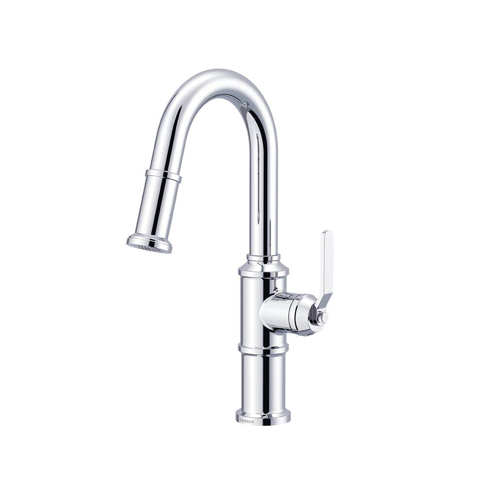 Gerber D150537 Chrome Kinzie Single Handle Pull-down Prep Faucet