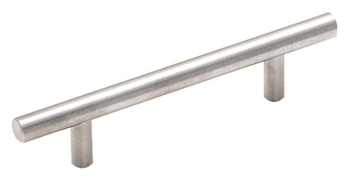 Amerock Cabinet Pull Stainless Steel 3-3/4 inch (96 mm) Center to Center Bar Pulls 1 Pack Drawer Pull Drawer Handle Cabinet Hardware