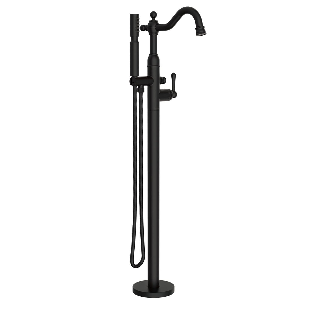 Gerber D300557BST Satin Black Traditional Floor Mount Tub Filler Trim Kit With HANDSH...