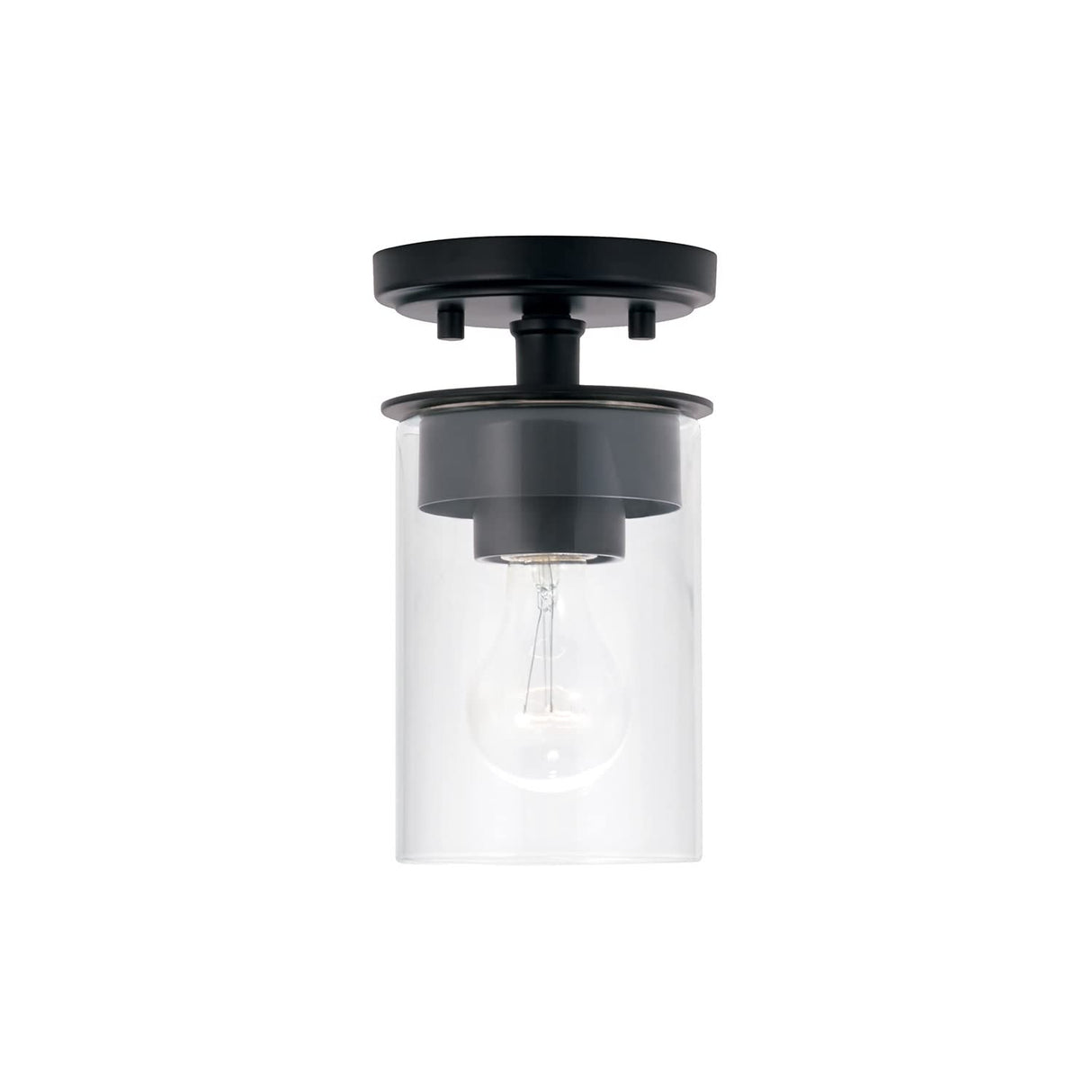 Capital Lighting 246811MB-532 Mason 1 Light Semi-Flush Matte Black