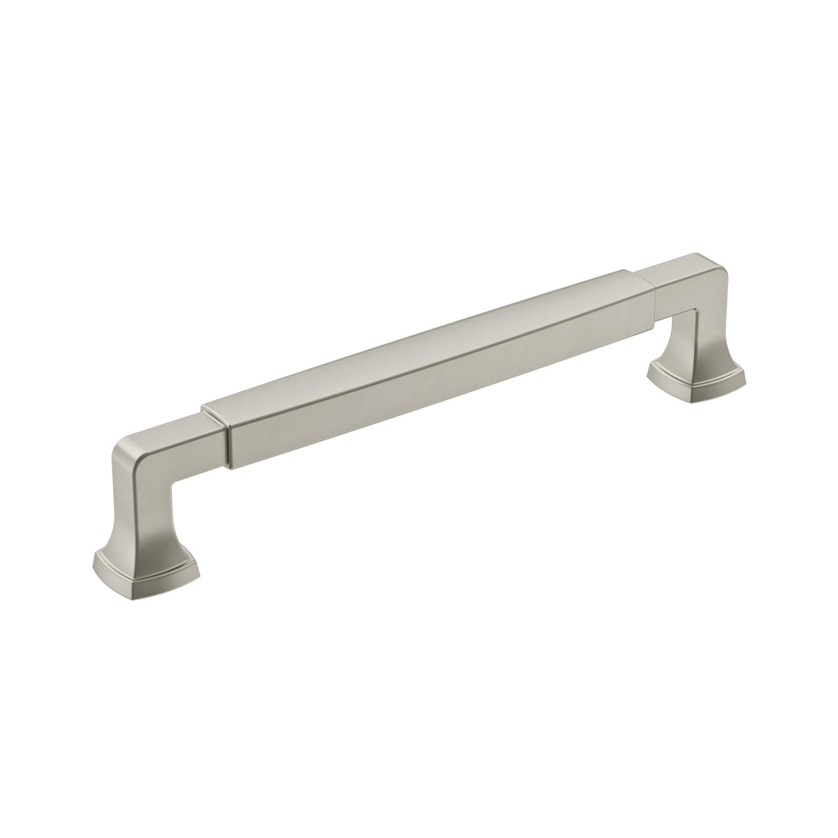 Amerock Cabinet Pull Satin Nickel 6-5/16 inch (160 mm) Center-to-Center Stature 1 Pack Drawer Pull Cabinet Handle Cabinet Hardware