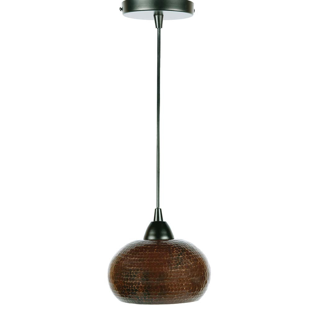 Premier Copper Products L600DB Copper 7-inch Globe Pendant Light, Oil Rubbed Bronze
