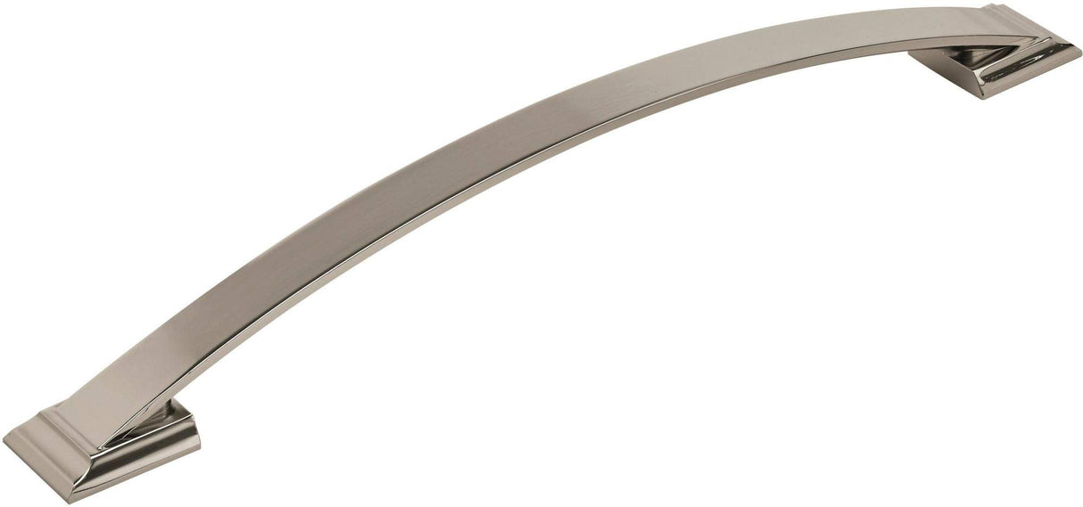 Amerock Appliance Pull Polished Nickel 12 inch (305 mm) Center to Center Candler 1 Pack Drawer Pull Drawer Handle Cabinet Hardware