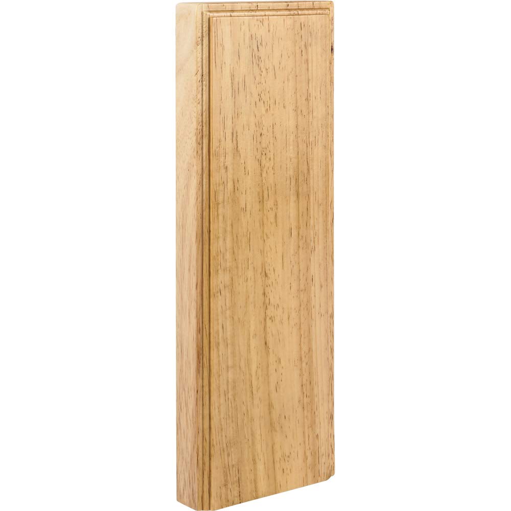 Hardware Resources PLN2-RW 3-1/2" W x 7/8" D x 10" H Rubberwood Plinth Block
