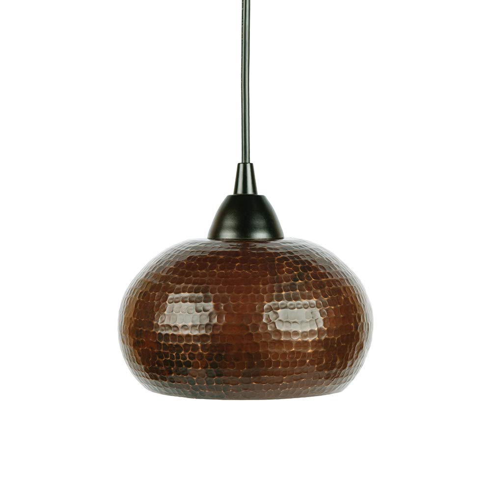 Premier Copper Products L600DB Copper 7-inch Globe Pendant Light, Oil Rubbed Bronze