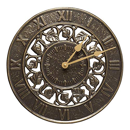 Whitehall 01834 - Ivy Silhouette Clock - French Bronze