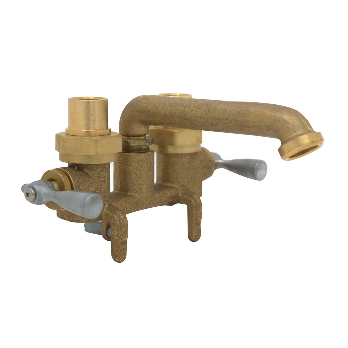 Gerber G0049535 Rough Brass Classics Two Handle Clamp On Laundry Faucet W/ I...