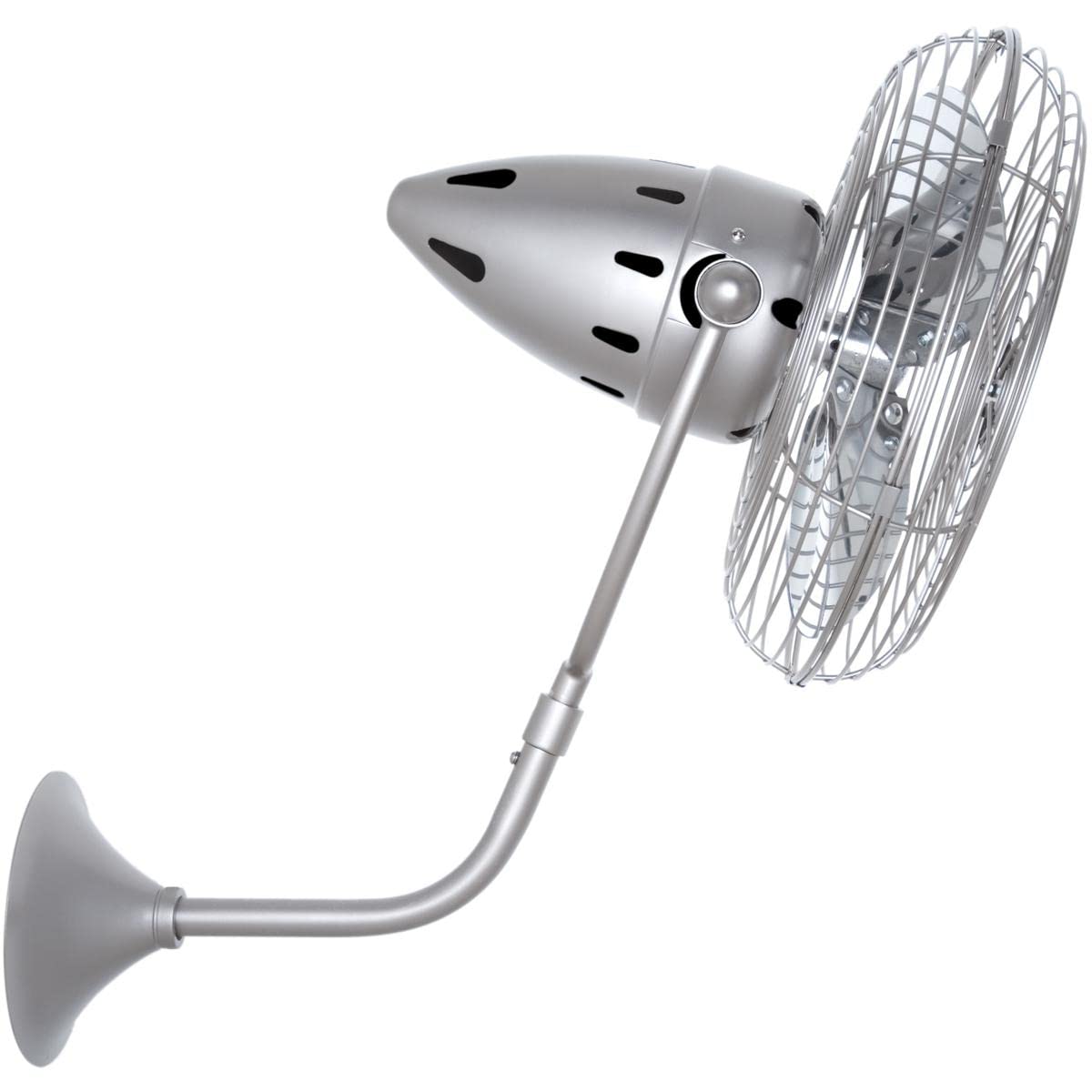 Matthews Fan BP-BN-MTL Bruna Parede wall fan in Brushed Nickel finish.