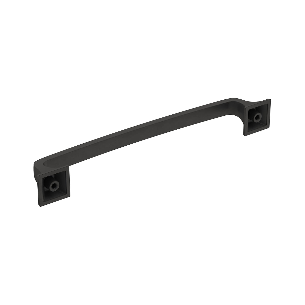 Amerock Cabinet Pull Matte Black 6-5/16 inch (160 mm) Center-to-Center Ville 1 Pack Drawer Pull Cabinet Handle Cabinet Hardware