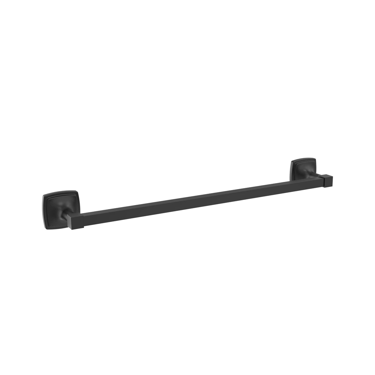 Amerock BH36093MB Matte Black Towel Bar 18 in (457 mm) Towel Rack Stature Bathroom Towel Holder Bathroom Hardware Bath Accessories