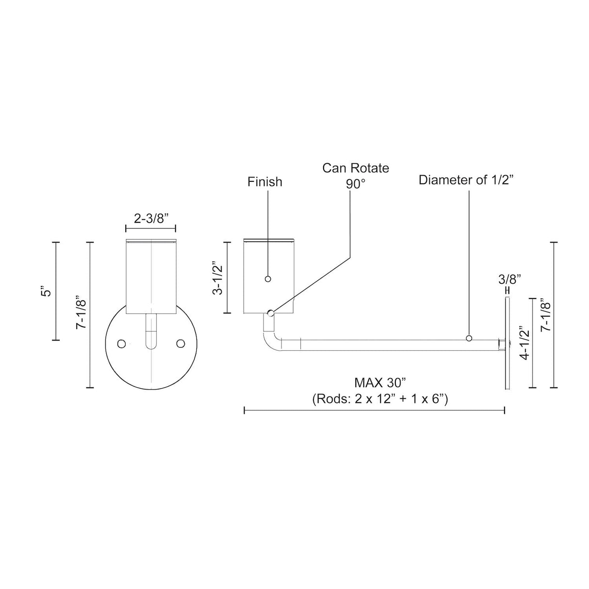 Kuzco 81751-BK BARCLAY 3" SF Black 1 x 50W GU10 Halogen