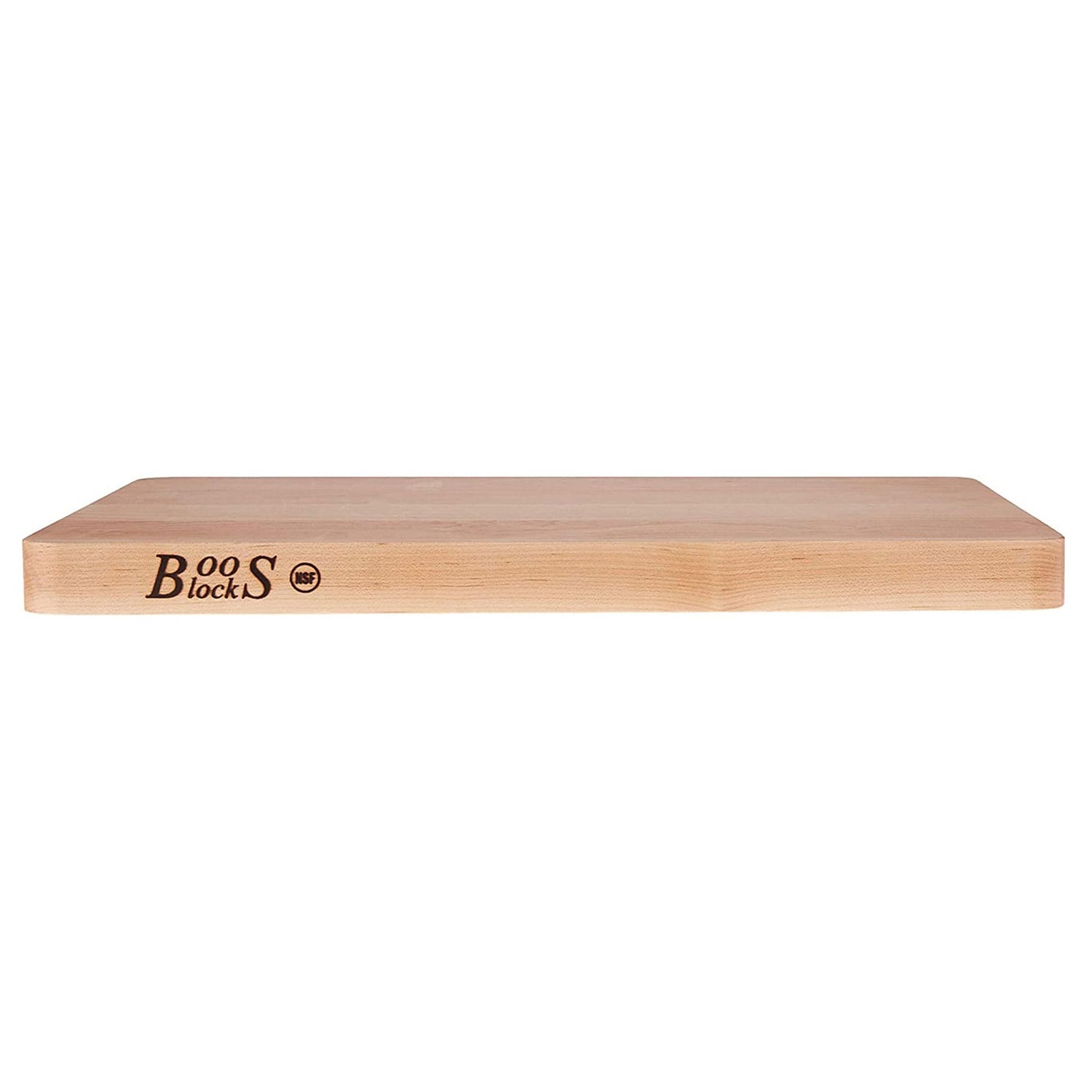 John Boos Chop-N-Slice Maple Wood Cutting Board for Kitchen Prep, 1" Thick, Small, Edge Grain, Rectangle Charcuterie Boos Block, 16" x 10", Reversible