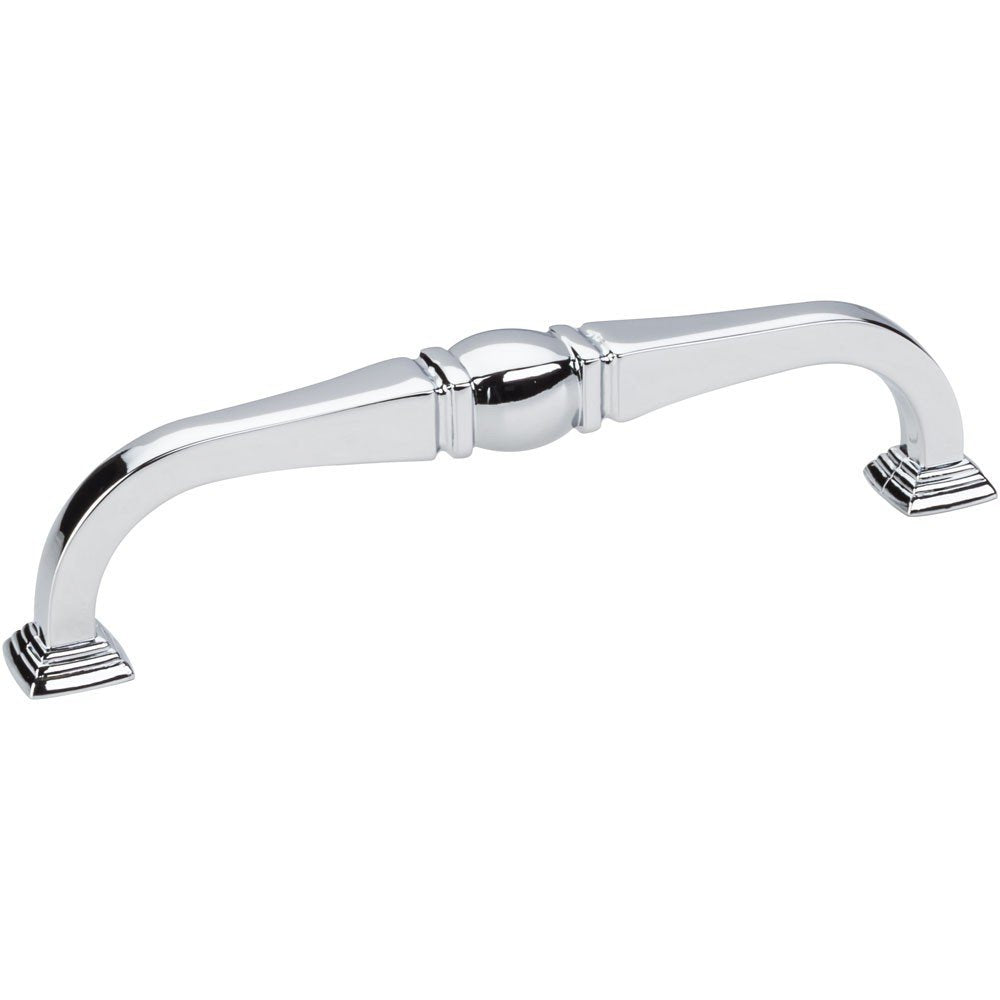 Jeffrey Alexander 188-128PC 128 mm Center-to-Center Polished Chrome Katharine Cabinet Pull