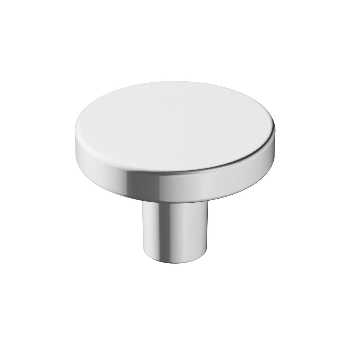 Amerock Cabinet Knob Polished Chrome 1-3/8 inch (35 mm) Diameter Versa 1 Pack Drawer Knob Cabinet Hardware