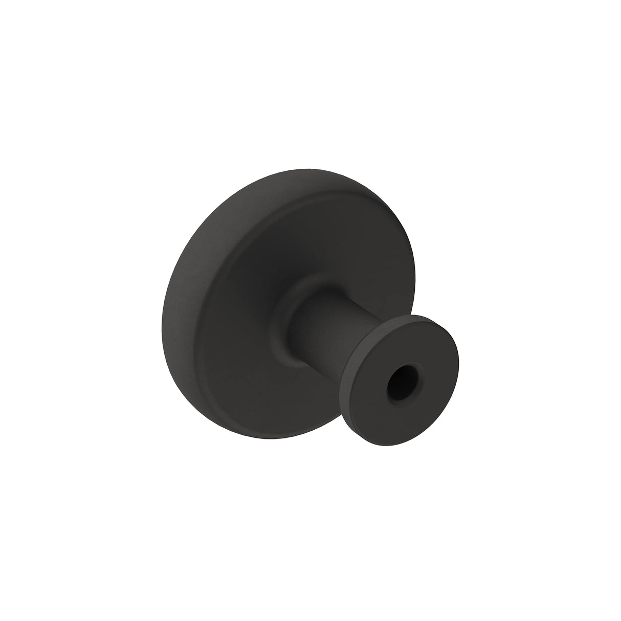 Amerock Cabinet Knob Matte Black 1-1/4 inch (32 mm) Diameter Factor 1 Pack Drawer Knob Cabinet Hardware