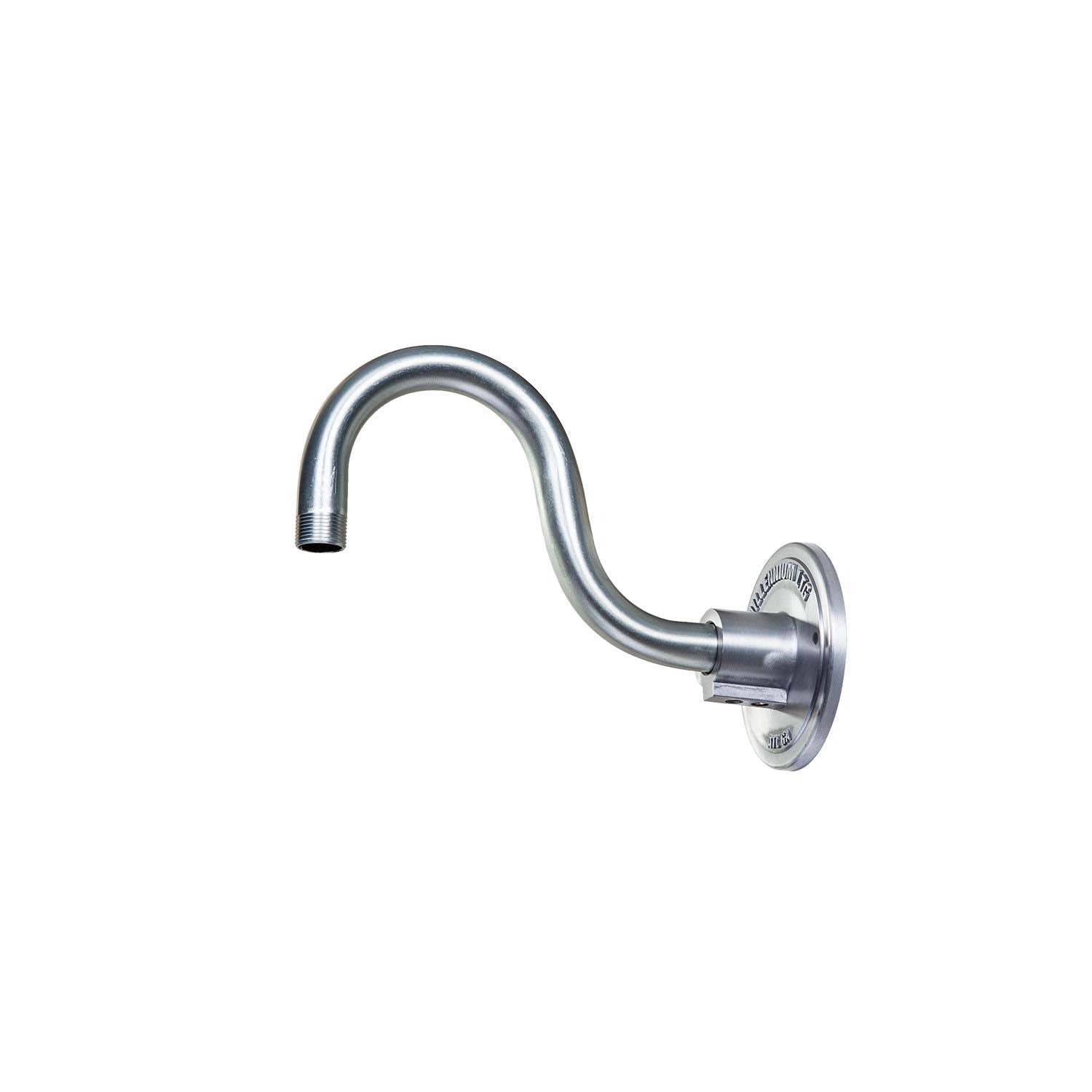 Millennium Lighting RGN10-GA RLM Outdoor Wall Sconce with 12" Wide Radial Wave Shade and 10" Gooseneck Stem