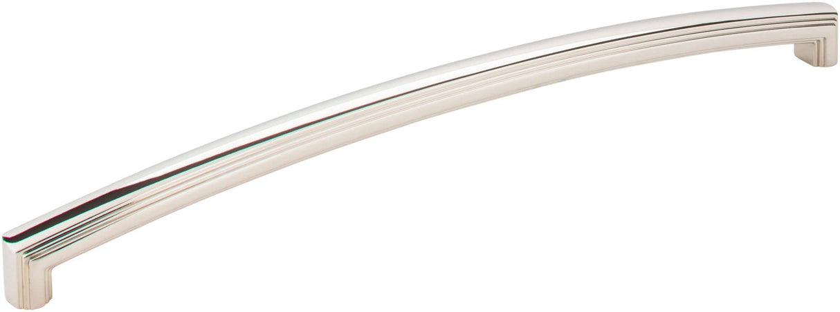 Jeffrey Alexander 519-12NI 12" Center-to-Center Polished Nickel Delgado Appliance Handle