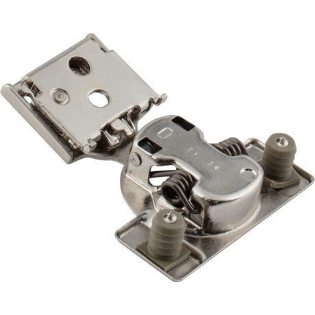 Hardware Resources 8390-2-2C 105° 1/2" Overlay DURA-CLOSE® Self-close Compact Hinge with 2 Cleats and Press-in 8mm Dowels.