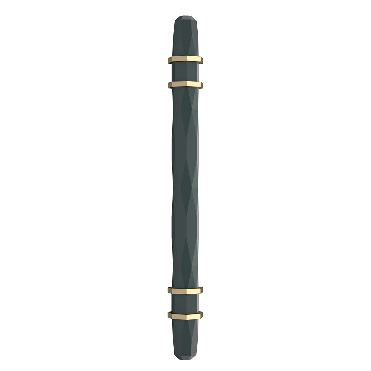 Amerock Cabinet Pull Black Bronze/Golden Champagne 5-1/16 inch (128 mm) Center-to-Center London 1 Pack Drawer Pull Drawer Handle Cabinet Hardware