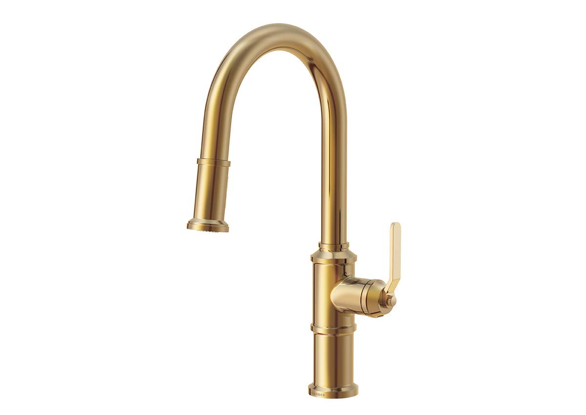 Gerber D454437BB Brushed Bronze Kinzie Single Handle Pull-down Kitchen Faucet