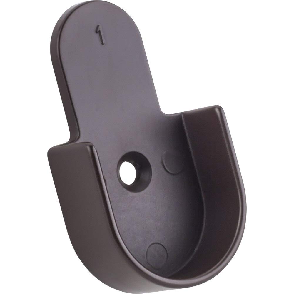 Hardware Resources M7240-ORB Dark Bronze Open Knock-In Mounting Bracket for 1-1/16" Round Closet Rods