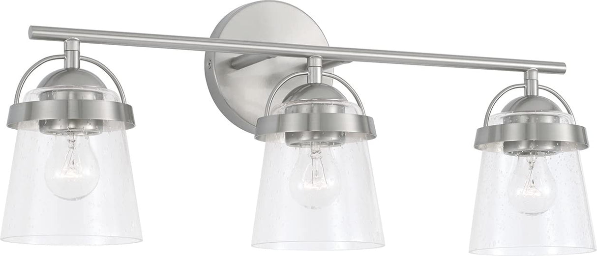 Capital Lighting 147031BN-534 Madison 3 Light Vanity Brushed Nickel