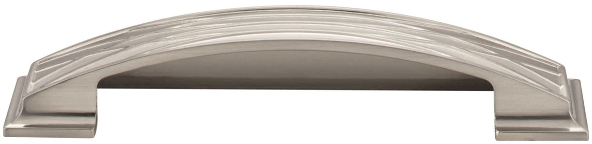 Jeffrey Alexander 536-128BNBDL 128 mm Center-to-Center Brushed Pewter Square Geometric Pattern Aberdeen Cabinet Cup Pull