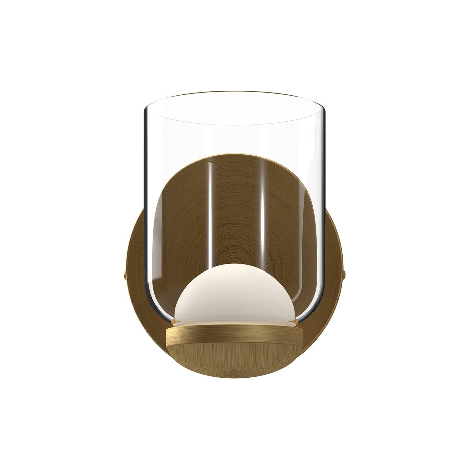 Kuzco WS52505-BG/CL CEDAR 4" WALL SCONCE BRUSHED GOLD CLEAR GLASS 120V ELV LED 3000K 90CRI 6W