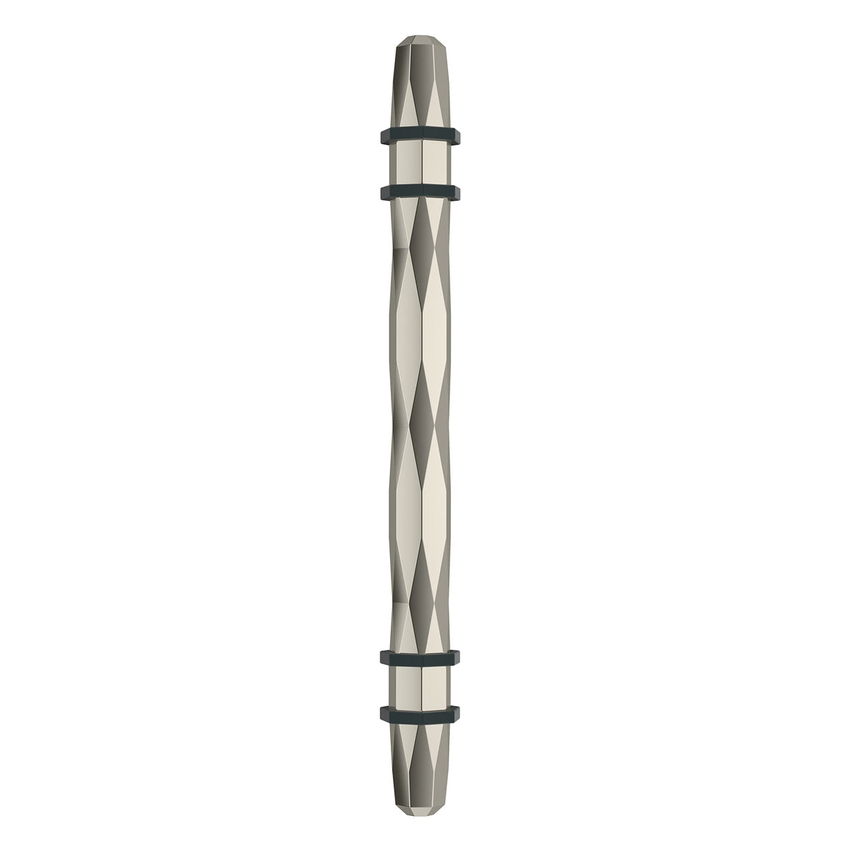Amerock Cabinet Pull Polished Nickel/Black Bronze 5-1/16 inch (128 mm) Center-to-Center London 1 Pack Drawer Pull Drawer Handle Cabinet Hardware